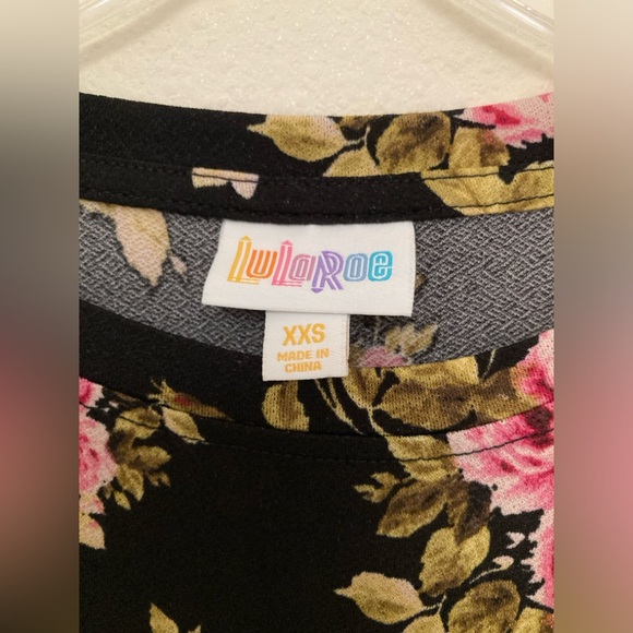 LuLaRoe Chelsea - floral print, size XXS. - Picture 3 of 6